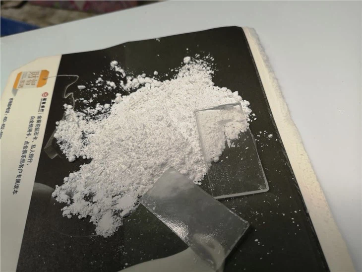 500~850 Bubuk Glasir Putih Buram Kaca Panggang